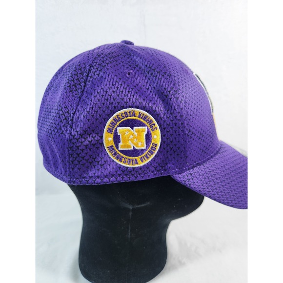 New Era Minnesota Vikings 39THIRTY Flex Fit Hat Large XL Purple NFL - Picture 4 of 8
